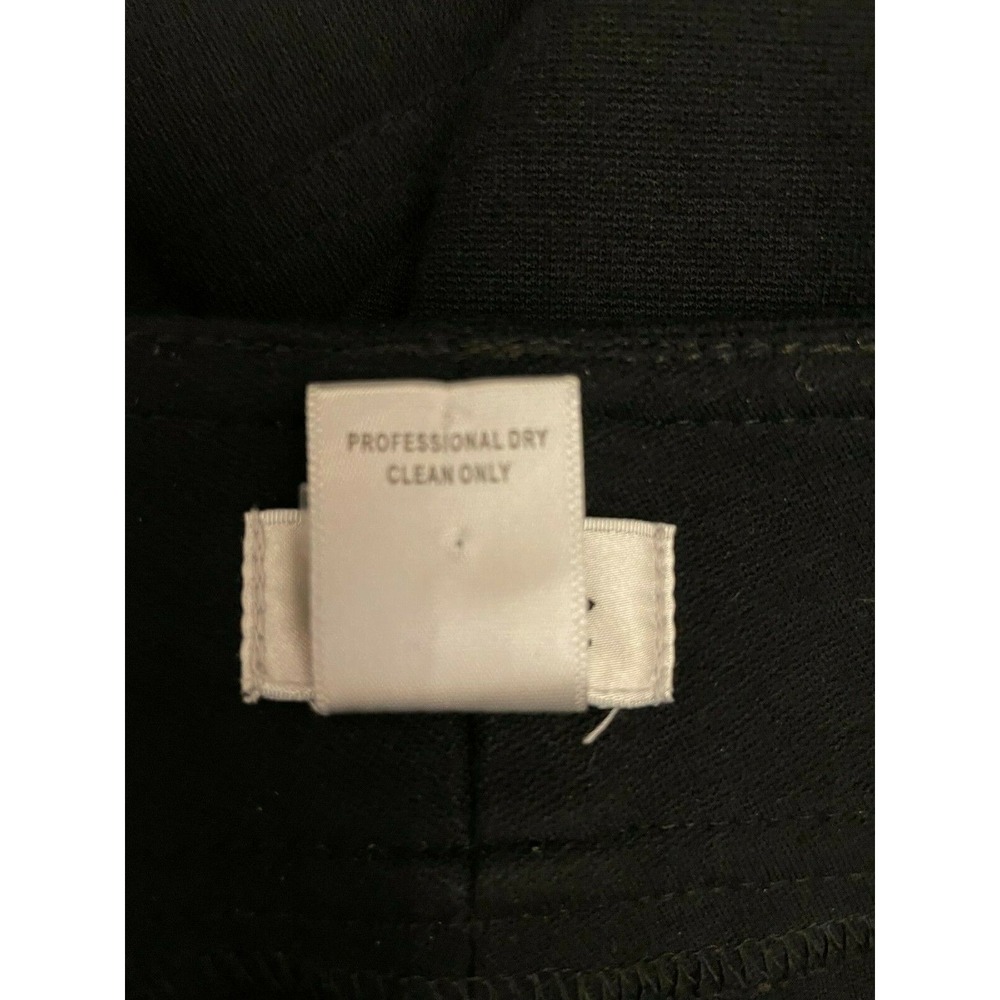 Cache Womens Modern Mid Rise Skinny Straight Leg Pants Sz 2 Black Knit Stretch - Picture 10 of 13